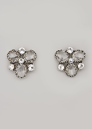 Badgley Mischka Crystal Cluster Earrings